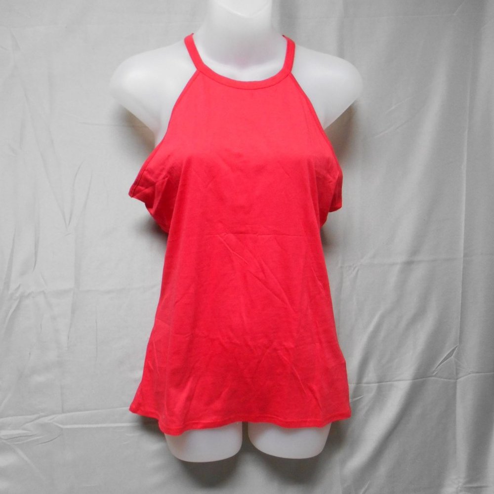 NWOT Begonia K red razor back top womens small